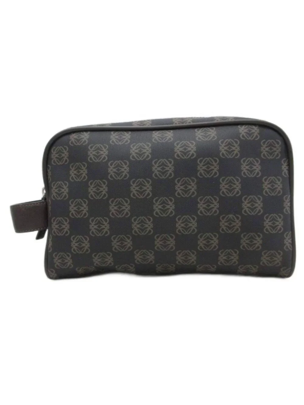 Loewe Anagram Clutch All Over Pattern Dark Gray